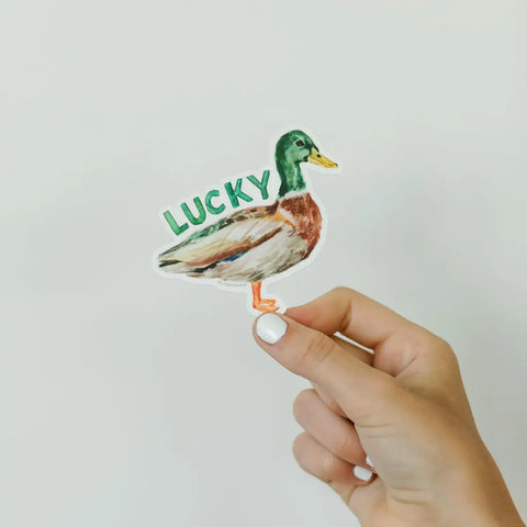 Lucky Duck Sticker - Where The Sidewalk Ends Toy Shop