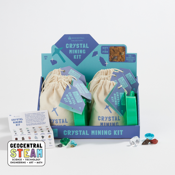 Crystal Mining Kit - Sift Real Sand and Crystals! - Where The Sidewalk Ends Toy Shop