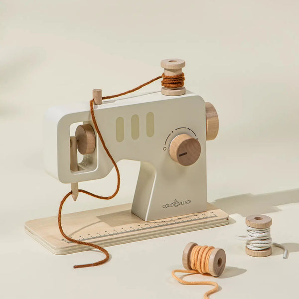 Wooden Sewing Machine Playset