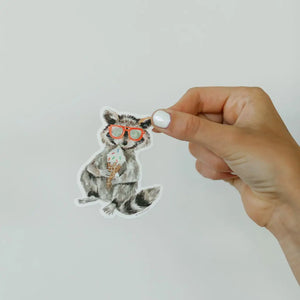 Raccoon with Ice Cream Sticker - Where The Sidewalk Ends Toy Shop