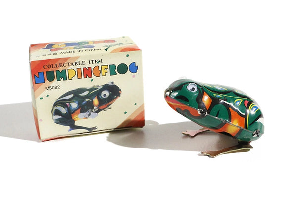 Tin Frog with Eyes