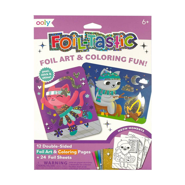 Foil-tastic: Foil Art & Coloring Fun - Meow Moments (36 PC Set) - Where The Sidewalk Ends Toy Shop