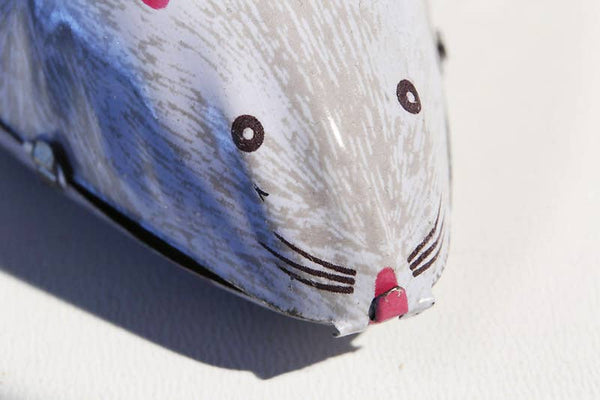 Mouse with wobbly tail, grey, made in China - Where The Sidewalk Ends Toy Shop