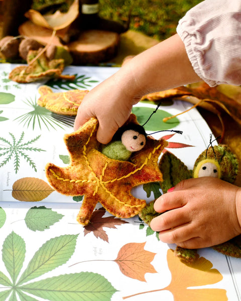 Felt Maple Leaf Baby - Where The Sidewalk Ends Toy Shop