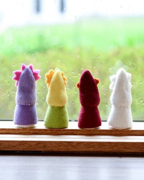 Four Seasons Peg Dolls Set - Spring, Summer, Autumn and Winter - Where The Sidewalk Ends Toy Shop