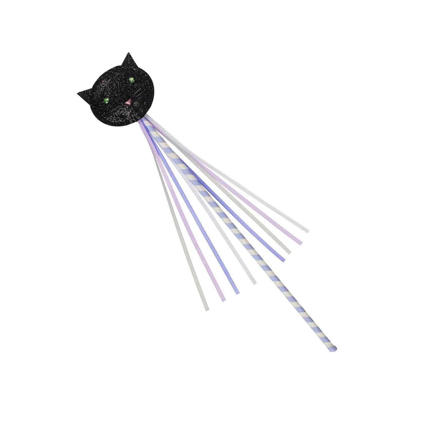 Stripy Black Cat Wand - Where The Sidewalk Ends Toy Shop