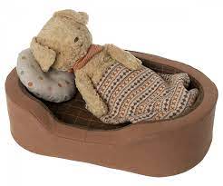 Dog Basket- Brown - Where The Sidewalk Ends Toy Shop