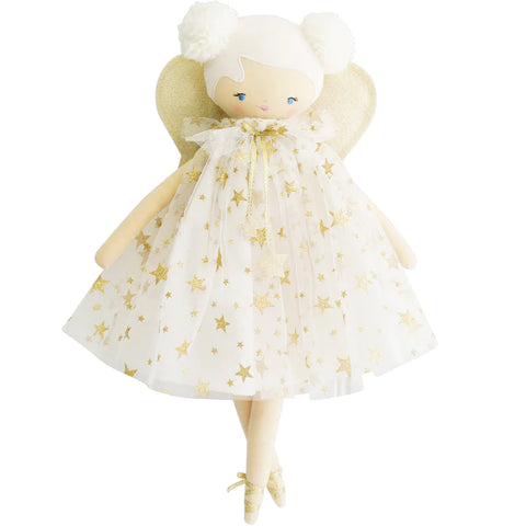 Lily Fairy 48cm Ivory Gold Star - Where The Sidewalk Ends Toy Shop