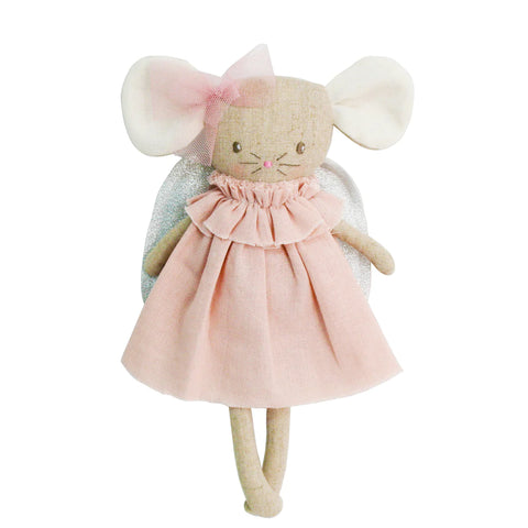 Angel Baby Mouse 25cm Pink Silver - Where The Sidewalk Ends Toy Shop
