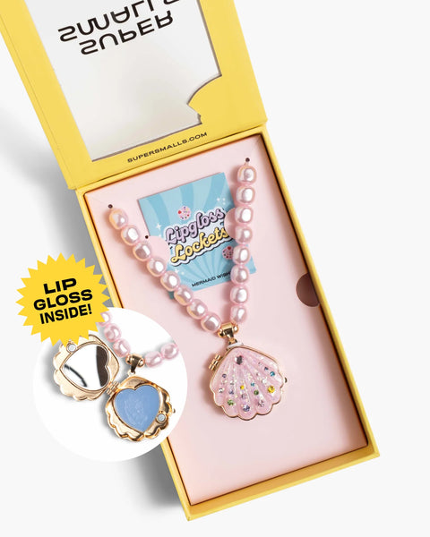 Sparkle Shell Lipgloss Locket - Where The Sidewalk Ends Toy Shop