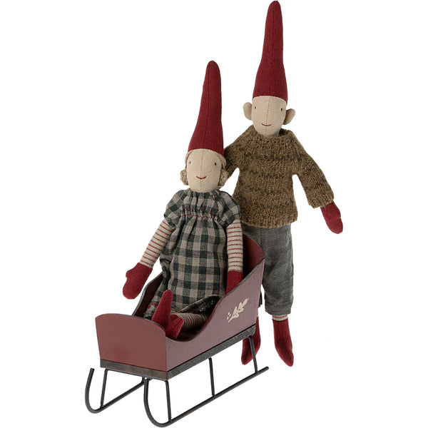 Sleigh, Mini - Red