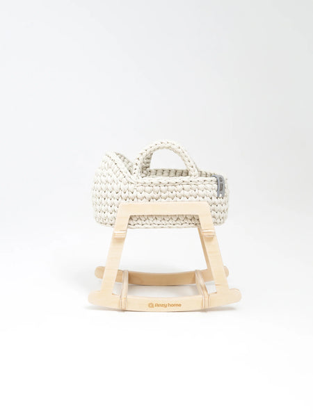 Mini Doll Moses Basket w/Rocking Stand - Where The Sidewalk Ends Toy Shop