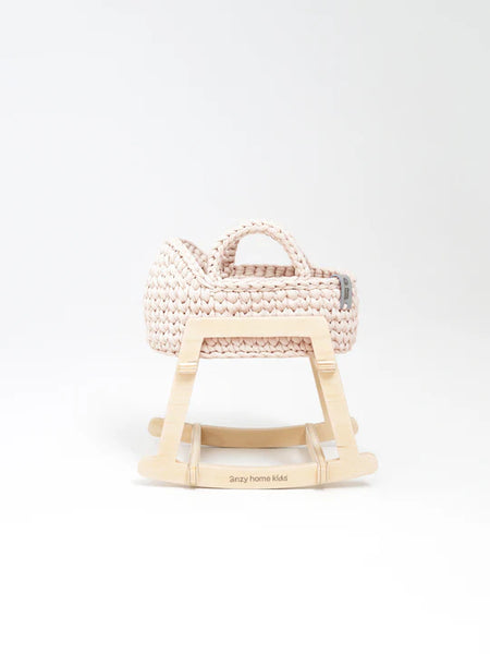 Mini Doll Moses Basket w/Rocking Stand - Where The Sidewalk Ends Toy Shop