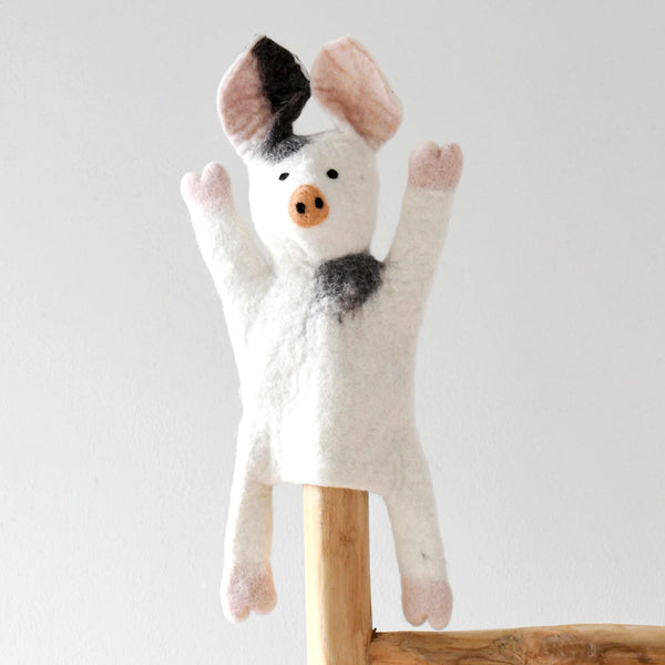 Hand Puppet - Old Spots Pig - Where The Sidewalk Ends Toy Shop