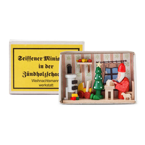 Santa's Workshop Matchbox Scene