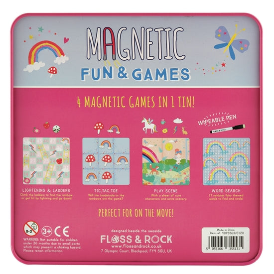 Rainbow Fairy Magnetic Fun & Games Compendium - Where The Sidewalk Ends Toy Shop
