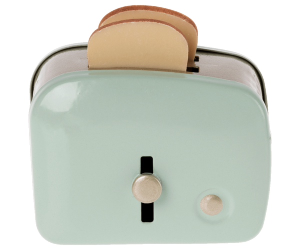 Miniature Toaster & Bread - Mint - Where The Sidewalk Ends Toy Shop