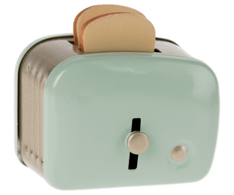 Miniature Toaster & Bread - Mint - Where The Sidewalk Ends Toy Shop