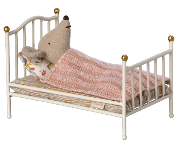 Vintage bed, Mouse - Off white - Where The Sidewalk Ends Toy Shop
