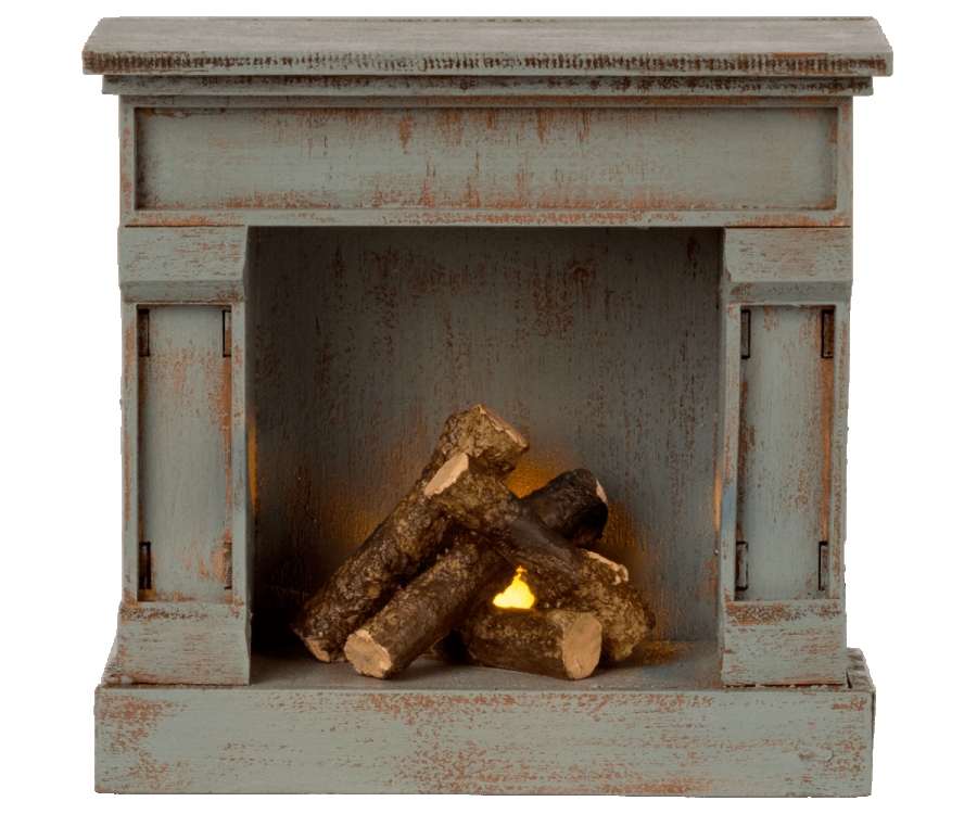Fireplace - Vintage Blue - Where The Sidewalk Ends Toy Shop