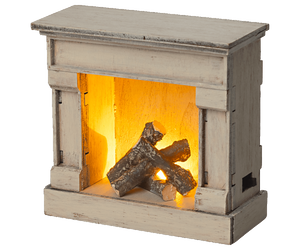 Fireplace, Vintage Off-white - Mouse - Where The Sidewalk Ends Toy Shop