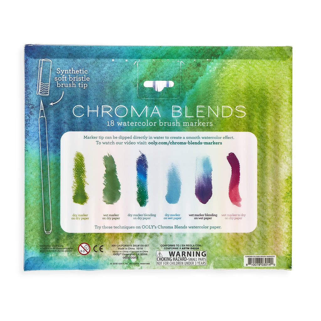 Ooly Chroma Blends Neon Watercolor Paint Set