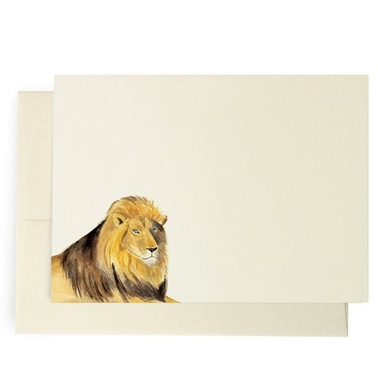 Lion Note Cards - Where The Sidewalk Ends Toy Shop