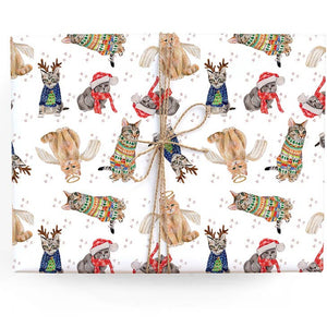 Cats Holiday Gift Wrap Roll - Where The Sidewalk Ends Toy Shop