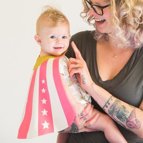 Pink Baby Hero Cape - Where The Sidewalk Ends Toy Shop