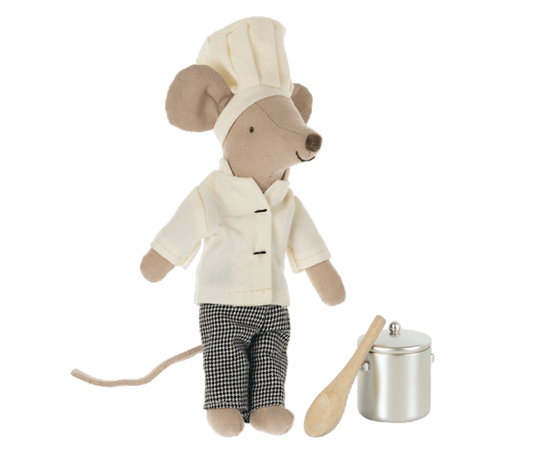 Chef Mouse w. Soup Pot and Spoon - Where The Sidewalk Ends Toy Shop