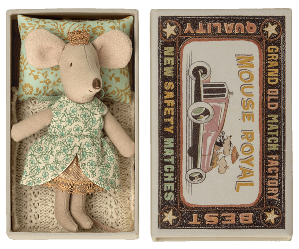 Princess Mouse, Little Sister in Matchbox - Where The Sidewalk Ends Toy Shop