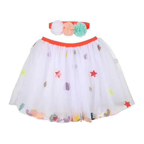 White Sequin Tutu - Where The Sidewalk Ends Toy Shop