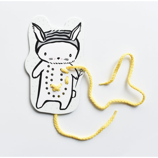 Lacing Cards - Baby Animals - Where The Sidewalk Ends Toy Shop