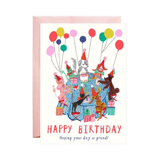 Dog Party - Greeting Card - Where The Sidewalk Ends Toy Shop