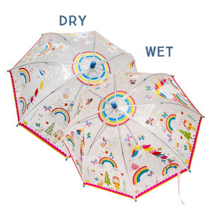Rainbow Fairy Transparent Colour Changing Umbrella - Where The Sidewalk Ends Toy Shop