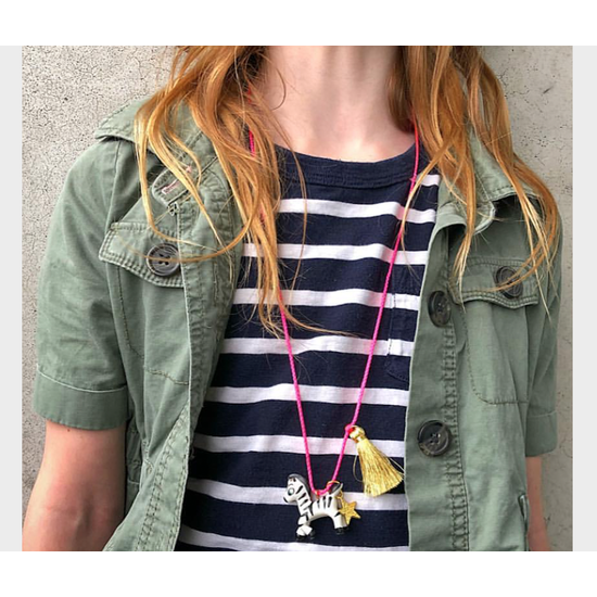 "Zoe The Zebra" Necklace - Where The Sidewalk Ends Toy Shop