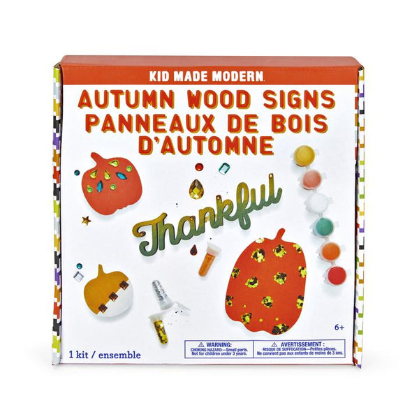 Autumn Wood Signs Craft Kit - Where The Sidewalk Ends Toy Shop