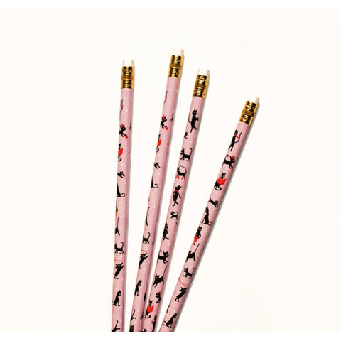 Cat Club Pencils - Set of 4 - Where The Sidewalk Ends Toy Shop