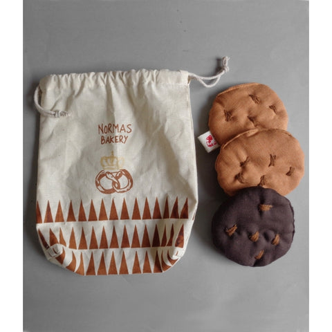 Chocolate Chip Cookies ( 3 Piece) Soft Toy - Where The Sidewalk Ends Toy Shop