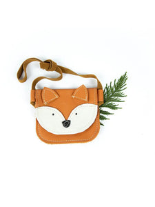 Papaya Fox Critters Leather Purse Toddler & Kids - Where The Sidewalk Ends Toy Shop