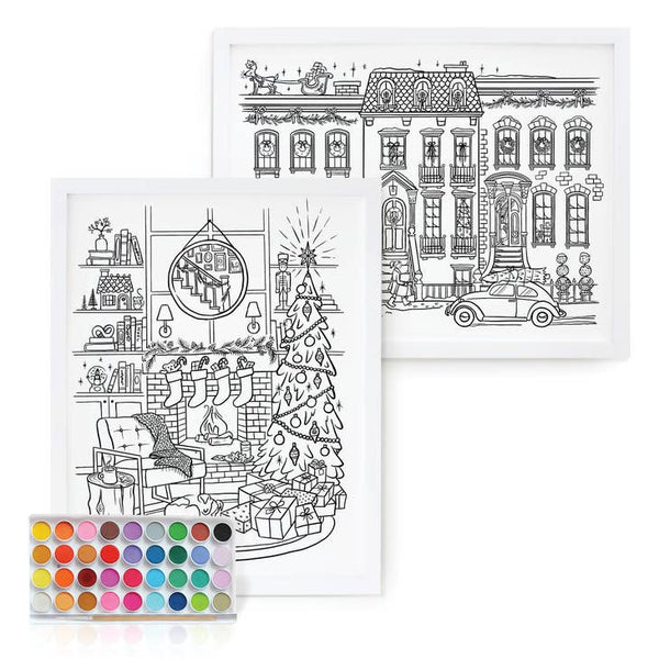 Paintable Art Print - Holiday - Where The Sidewalk Ends Toy Shop