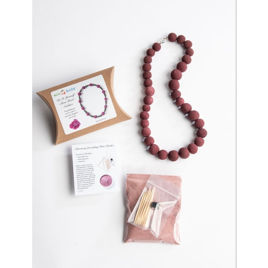 Do It Yourself Rose Bead Necklace - Where The Sidewalk Ends Toy Shop