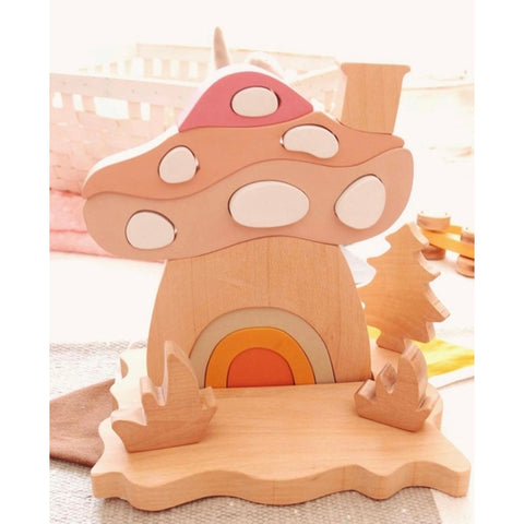 Mushroom House Puzzle - Where The Sidewalk Ends Toy Shop