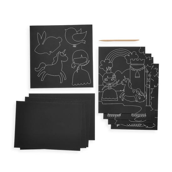 Scratch & Scribble Art Kit: Princess Garden - Where The Sidewalk Ends Toy Shop