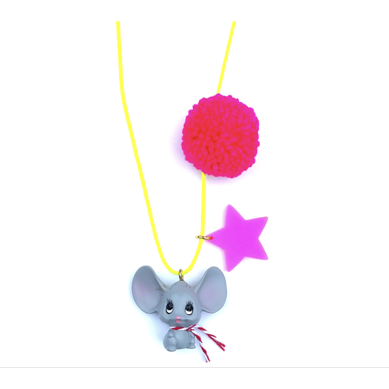 Holiday Mouse Necklace - Where The Sidewalk Ends Toy Shop