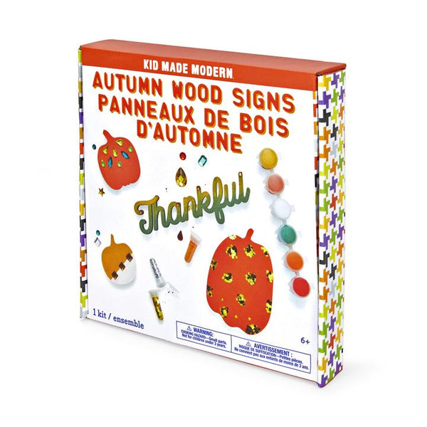 Autumn Wood Signs Craft Kit - Where The Sidewalk Ends Toy Shop