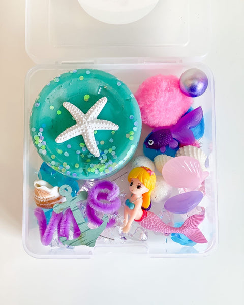 Mermaid Sensory Dough Box - Where The Sidewalk Ends Toy Shop