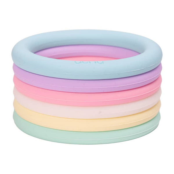 6 Pastel Rings - Where The Sidewalk Ends Toy Shop