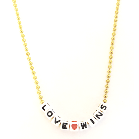 Love Wins Necklace - Where The Sidewalk Ends Toy Shop