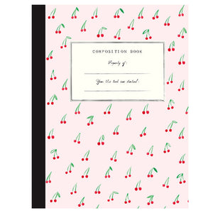 Composition Book - Cherries on Top - Where The Sidewalk Ends Toy Shop